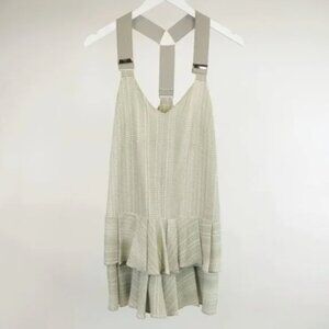 Derek Lam 10 Crosby for INTERMIX Sage Suspender Ruffle Dress